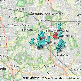Mappa Via Giovanni Pascoli, 20033 Desio MB, Italia (1.28105)