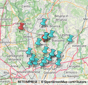 Mappa Via Giovanni Pascoli, 20033 Desio MB, Italia (6.61632)