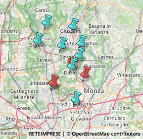 Mappa Via Giovanni Pascoli, 20033 Desio MB, Italia (5.70545)