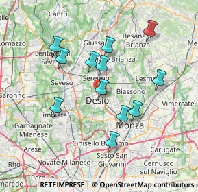 Mappa Via Giovanni Pascoli, 20033 Desio MB, Italia (6.66083)