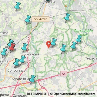 Mappa Via San Nazzaro, 20882 Bellusco MB, Italia (6.1135)