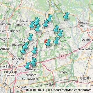 Mappa Via San Nazzaro, 20882 Bellusco MB, Italia (7.41)