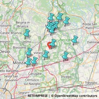 Mappa Via San Nazzaro, 20882 Bellusco MB, Italia (7.05688)