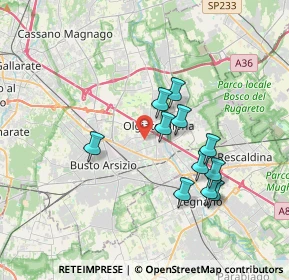 Mappa Via dei Gladioli, 21057 Olgiate Olona VA, Italia (3.14091)