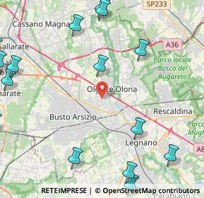 Mappa Via dei Gladioli, 21057 Olgiate Olona VA, Italia (6.8515)
