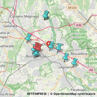 Mappa Via dei Gladioli, 21057 Olgiate Olona VA, Italia (3.23667)