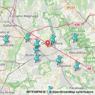 Mappa Via dei Gladioli, 21057 Olgiate Olona VA, Italia (4.90818)
