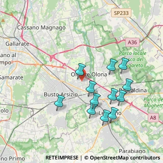 Mappa Via dei Gladioli, 21057 Olgiate Olona VA, Italia (3.70833)