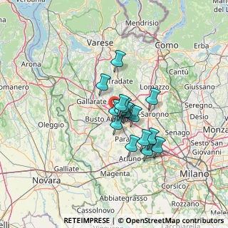 Mappa Via dei Gladioli, 21057 Olgiate Olona VA, Italia (8.6025)