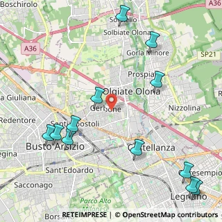 Mappa Via dei Gladioli, 21057 Olgiate Olona VA, Italia (2.77083)