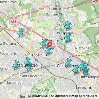 Mappa Via dei Gladioli, 21057 Olgiate Olona VA, Italia (2.43143)