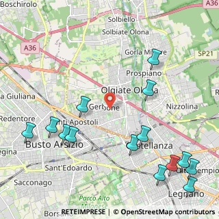 Mappa Via dei Gladioli, 21057 Olgiate Olona VA, Italia (2.78429)