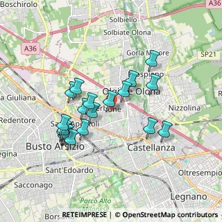Mappa Via dei Gladioli, 21057 Olgiate Olona VA, Italia (1.6645)