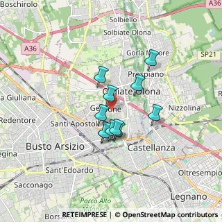 Mappa Via dei Gladioli, 21057 Olgiate Olona VA, Italia (1.18909)