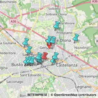 Mappa Via dei Gladioli, 21057 Olgiate Olona VA, Italia (1.64867)