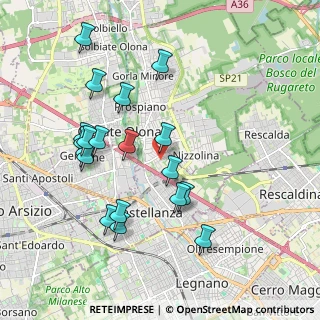 Mappa Via Eugenio Montale, 21050 Marnate VA, Italia (1.95421)
