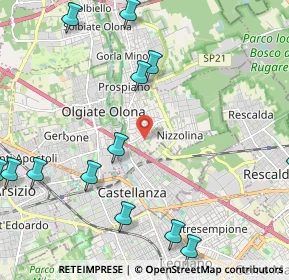 Mappa Via Eugenio Montale, 21050 Marnate VA, Italia (2.86231)