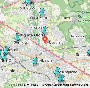 Mappa Via Eugenio Montale, 21050 Marnate VA, Italia (3.09833)