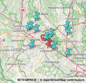 Mappa Via Eugenio Montale, 21050 Marnate VA, Italia (5.50231)