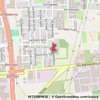 Mappa Via Luigi Settembrini, n9, 20811 Cesano Maderno, Monza e Brianza (Lombardia)
