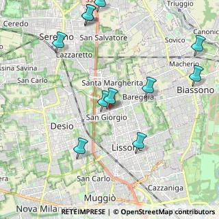 Mappa Via Ticino, 20851 Lissone MB, Italia (2.45909)