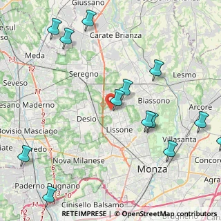 Mappa Via Ticino, 20851 Lissone MB, Italia (5.42385)