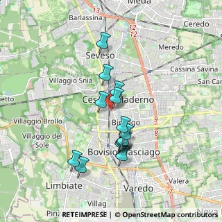 Mappa Via Porta Carlo, 20811 Cesano Maderno MB, Italia (1.50857)