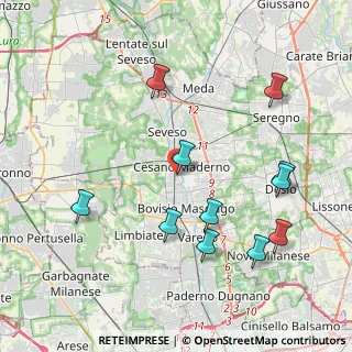 Mappa Via Porta Carlo, 20811 Cesano Maderno MB, Italia (4.35909)