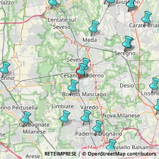 Mappa Via Porta Carlo, 20811 Cesano Maderno MB, Italia (6.474)