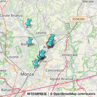 Mappa Via Casati Alfonso, 20862 Arcore MB, Italia (2.28545)
