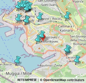 Mappa Via Riccardo Zandonai, 34148 Trieste TS, Italia (2.64737)