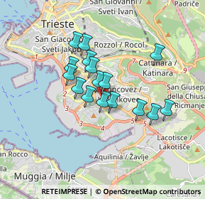 Mappa Via Riccardo Zandonai, 34148 Trieste TS, Italia (1.29063)