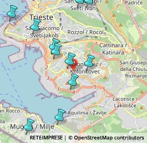 Mappa Via Riccardo Zandonai, 34148 Trieste TS, Italia (2.43167)