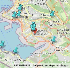 Mappa Via Riccardo Zandonai, 34148 Trieste TS, Italia (2.18333)