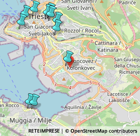 Mappa Via Riccardo Zandonai, 34148 Trieste TS, Italia (2.77909)