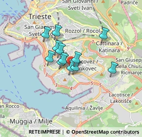 Mappa Via Riccardo Zandonai, 34148 Trieste TS, Italia (1.13417)
