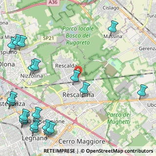 Mappa Via Aldo Moro, 20027 Rescaldina MI, Italia (3.369)