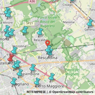 Mappa Via Aldo Moro, 20027 Rescaldina MI, Italia (3.332)