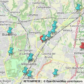 Mappa Via Camillo Benso Cavour, 20862 Arcore MB, Italia (2.77385)