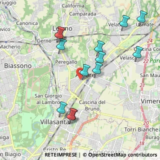 Mappa Via Camillo Benso Cavour, 20862 Arcore MB, Italia (2.15231)