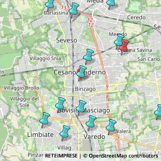 Mappa Via Andrea Strada, 20031 Cesano Maderno MB, Italia (2.76143)
