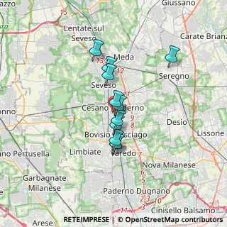 Mappa Via Andrea Strada, 20031 Cesano Maderno MB, Italia (2.44182)