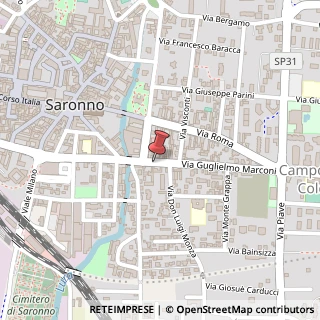 Mappa Via Guglielmo Marconi, 37, 21047 Saronno, Varese (Lombardia)