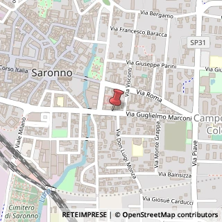 Mappa Via Guglielmo Marconi, 50, 21047 Saronno, Varese (Lombardia)