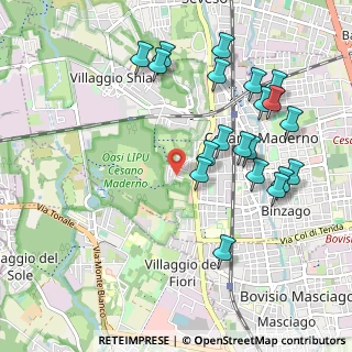 Mappa Via Don Orione, 20811 Cesano Maderno MB, Italia (1.0765)