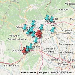 Mappa Via Tintoretto, 36031 Dueville VI, Italia (10.94471)
