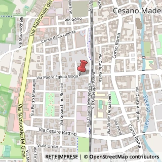 Mappa Via Padre Egidio Boga, 5, 20811 Cesano Maderno, Monza e Brianza (Lombardia)