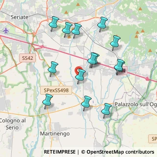 Mappa Via Giacomo Matteotti, 24050 Calcinate BG, Italia (3.895)