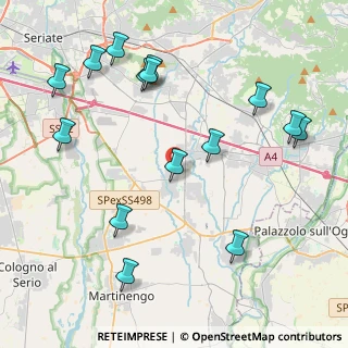 Mappa Via Matteotti Giacomo, 24050 Calcinate BG, Italia (4.86333)