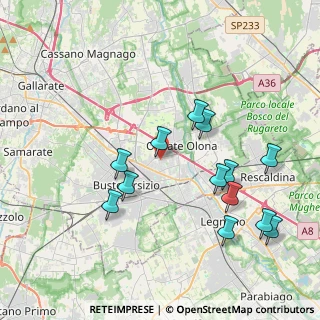 Mappa Via Gabriele D'Annunzio, 21057 Olgiate Olona VA, Italia (4.02692)